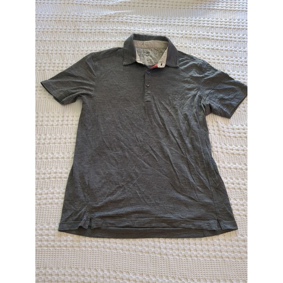 Rapha Other - Rapha Merino Polo Cycling Jersey Size XL Heathered Gray REPAIRED Short Sleeve